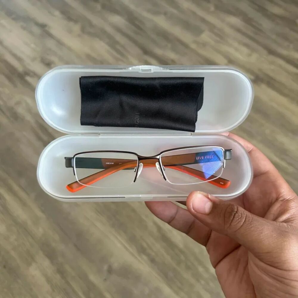Vintage Nike Live Free Glasses With Case & Cleaning Cloth